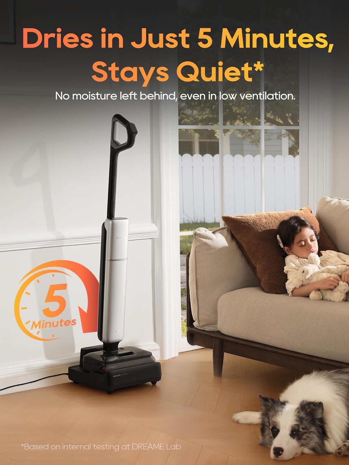 Aero Pro Wet Dry Vacuum Mop, Ultra-Slim with Hot Self-Cleaning/Self-Drying, 0 Hair Tangle Great for Pet Owner, Powerful Wet Dry Vacuum with 60min Runtime, Pick-up & Mop at The Same Time
