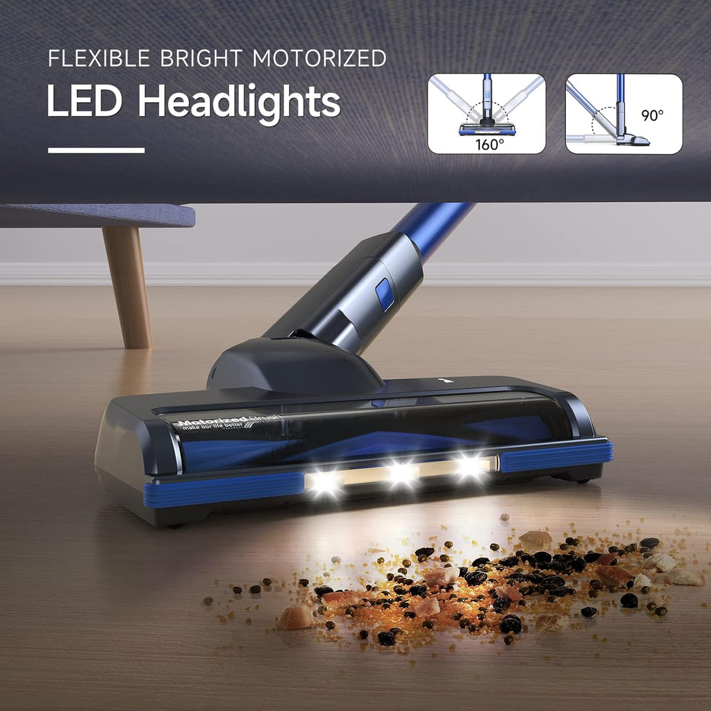 Cordless Stick Vacuum Cleaner, Lightweight 235W Brushless Motor, Rechargeable Battery, Self-Standing Design, Handheld for Carpet, Hard Floor, and Pet Hair